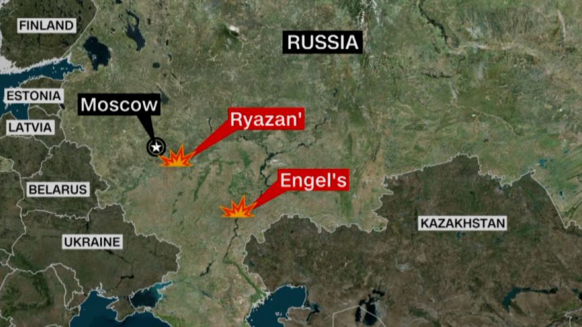 Russia Air Bases Attacked Map SCREENGRAB