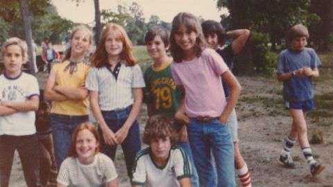 Louisa Terrell (bottom left) and Beau Biden (top left) in Wilmington, Delaware in the 1980s.