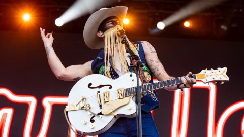 Orville Peck performs onstage during the Boston Calling Music Festival on May 29, 2022 in Boston, Massachusetts.