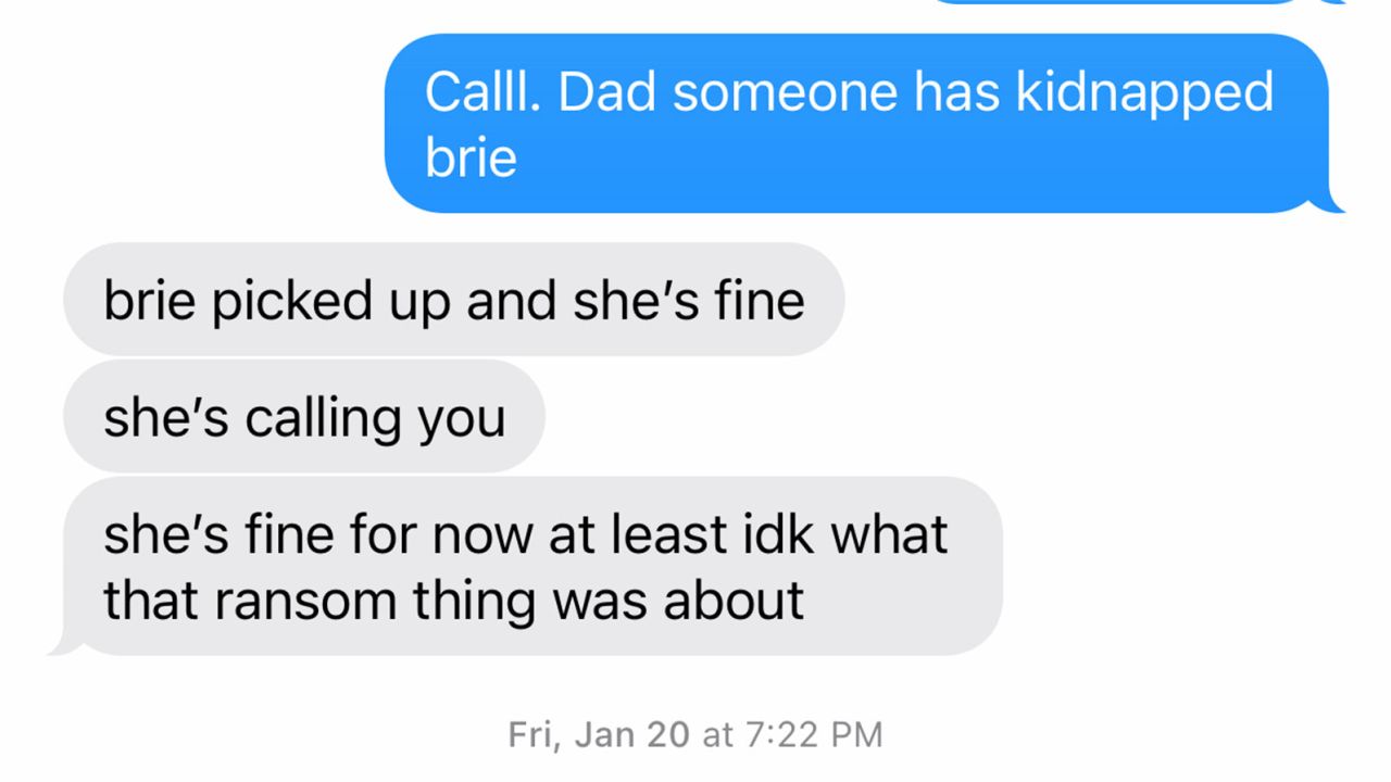 Jennifer DeStefano had this text message exchange with her son, Alex, while she was on the phone with the purported kidnapper.