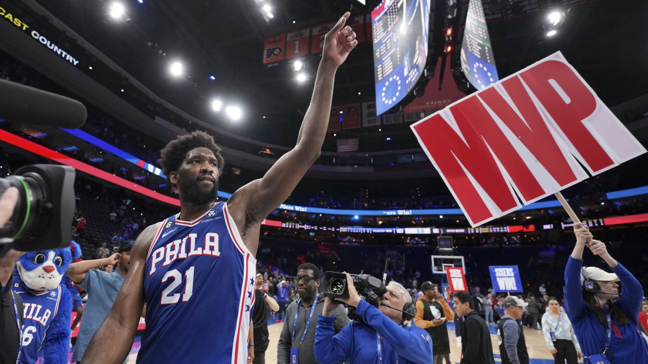 Sixers star Embiid is the overwhelming favorite to win MVP.