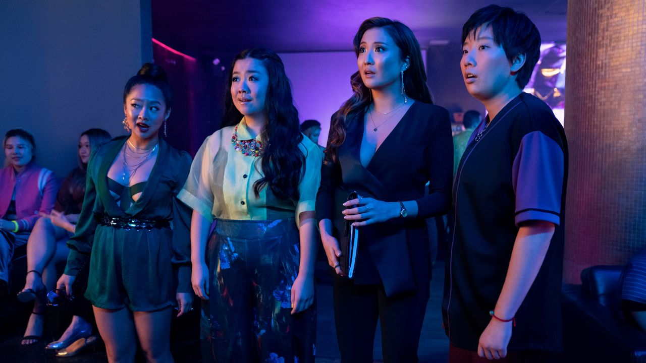 (From left) Stephanie Hsu, Sherry Cola, Ashley Park and Sabrina Wu in 