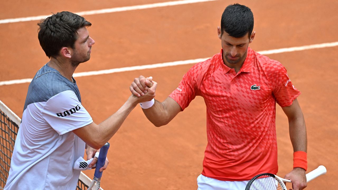 Djokovic was unhappy with Norrie throughout the match.