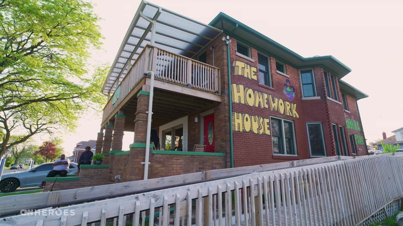 Once abandoned, the Homework House is a fully refurbished community after-school space filled with resources for children.