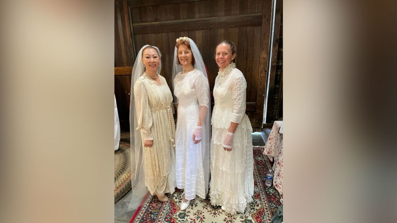Tierney's clients and models show off her design and restoration work at the Oakland fundraiser, which drew more attendees than Tierney thought it would.