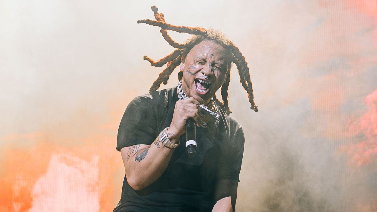 Trippie Redd performs at the 2023 Summerfest music festival on July 1, 2023 in Milwaukee, WI. 
