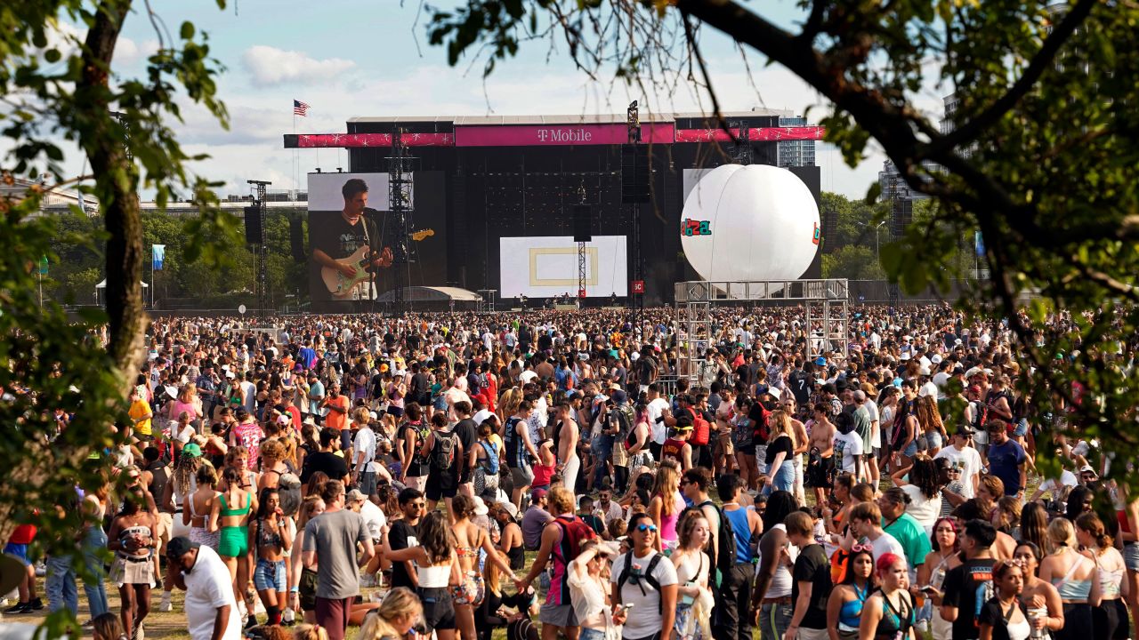 People attend Day 3 of the Lollapalooza Music Festival on Saturday, July 30, 2022, at Grant Park in Chicago. 