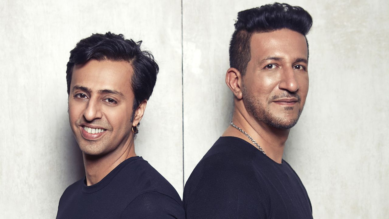 Brothers Salim (left) and Sulaiman Merchant make up the musical composer-duo Salim-Sulaiman. The Mumbai pair regularly work in Australia. 