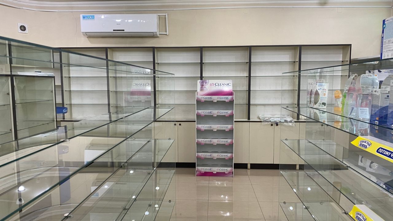 Inside a pharmacy on Baghramyan Street, near Stepanakert Medical Centre. (Photo provided by the office of the Ombudsman of the Artsakh Republic.)
