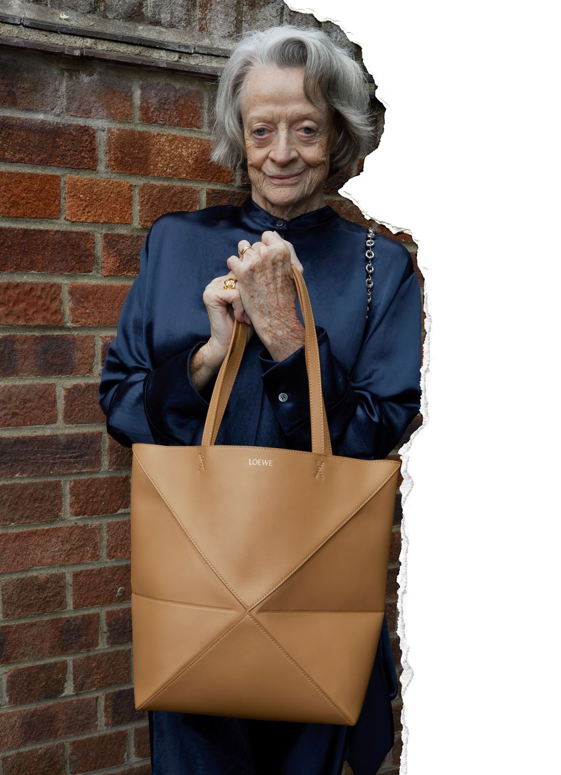 Maggie Smith has swapped the stage and screen for modeling in this latest campaign.