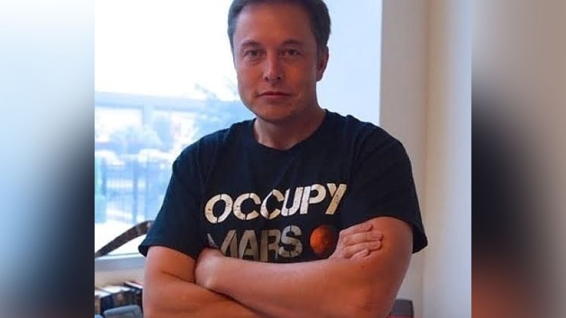 Musk, in a photo posted to his Instagram, wears one of SpaceX's 
