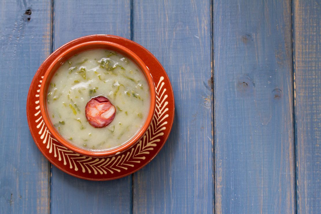 This hearty soup hails from Portugal's wine country.