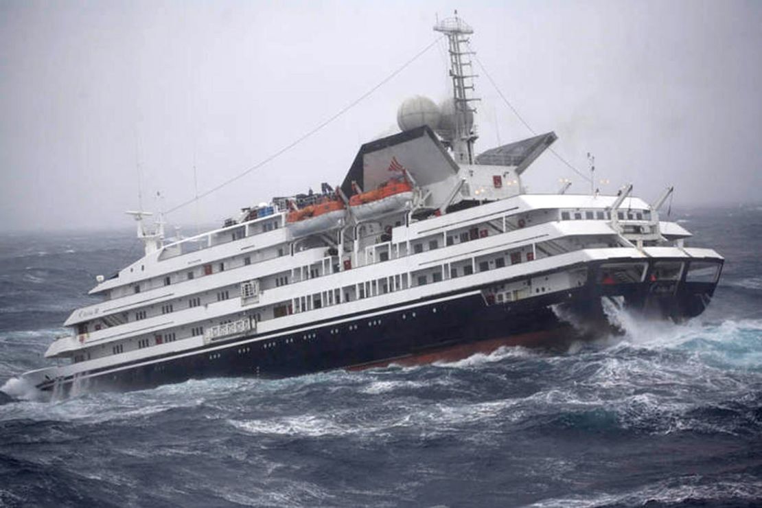 In 2010, tourist ship Clelia II declared an emergency after suffering engine failure in the Drake.